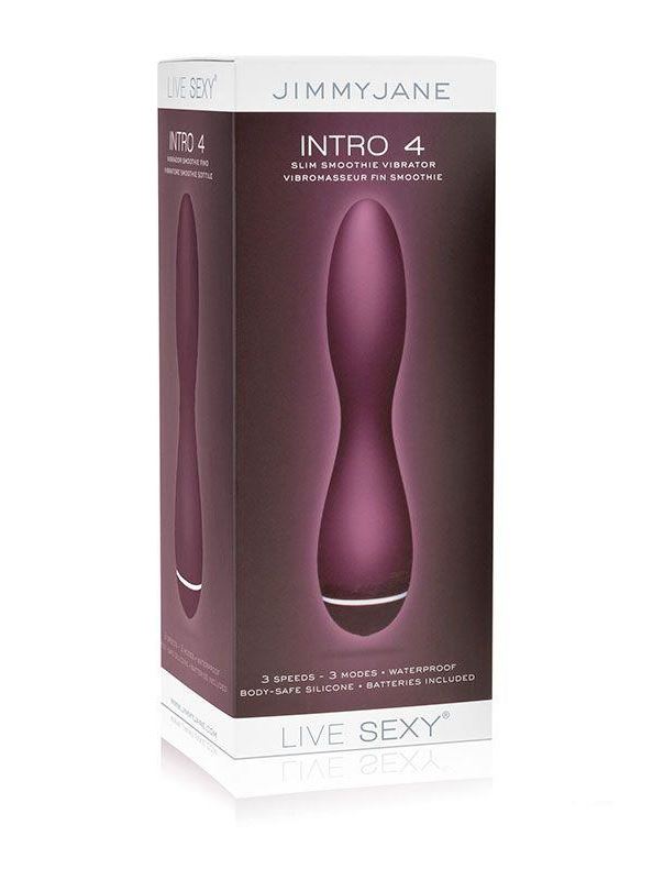Фиолетовый вибромассажер Intro 4 Purple - 18 см.
