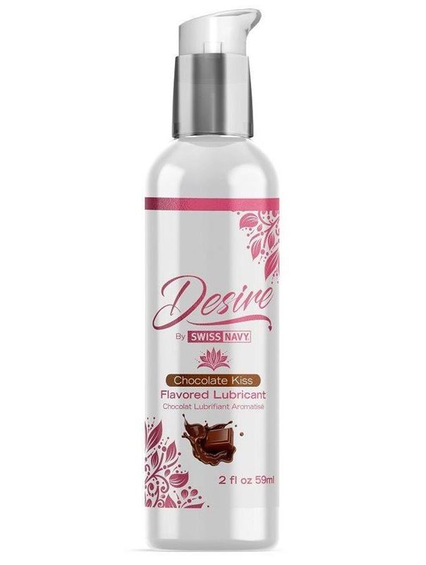 Женская смазка на водной основе с ароматом шоколада Desire Flavored Lubricant Chocolate Kiss (59 мл)
