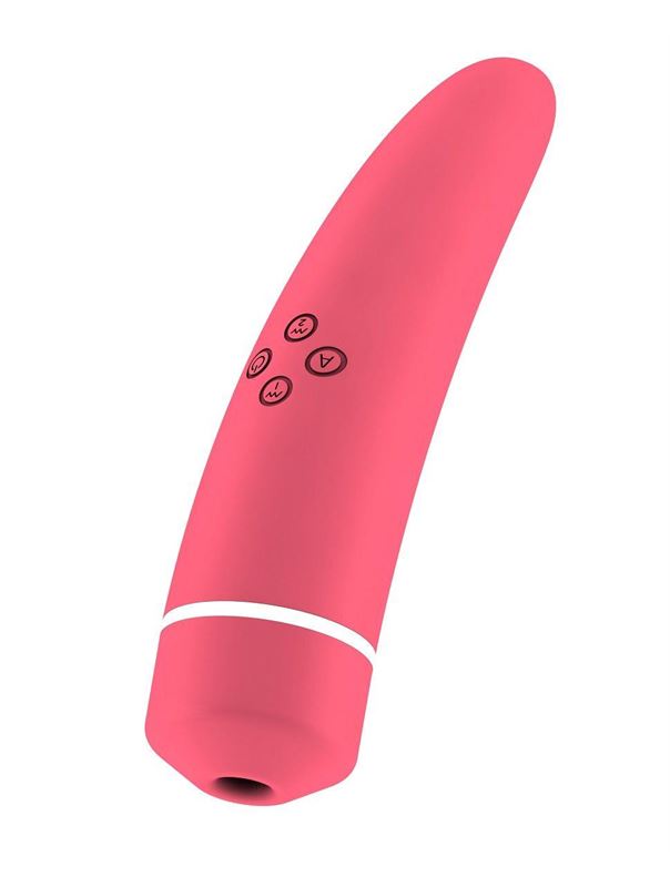 Розовый вакуумный клиторальный вибромассажер Personal vibrator HIKY