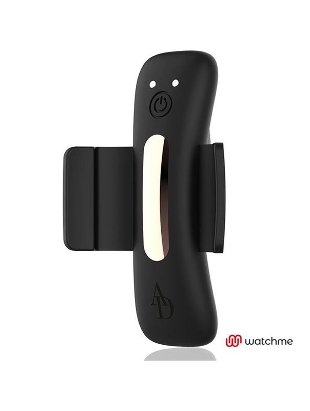 Черная вибровкладка в трусики с пультом-часами Anne's Desire Vibro Panty Wireless Watchme