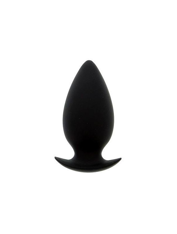 Большая чёрная анальная пробка BOOTYFUL ANAL PLUG LARGE BLACK - 10 см.