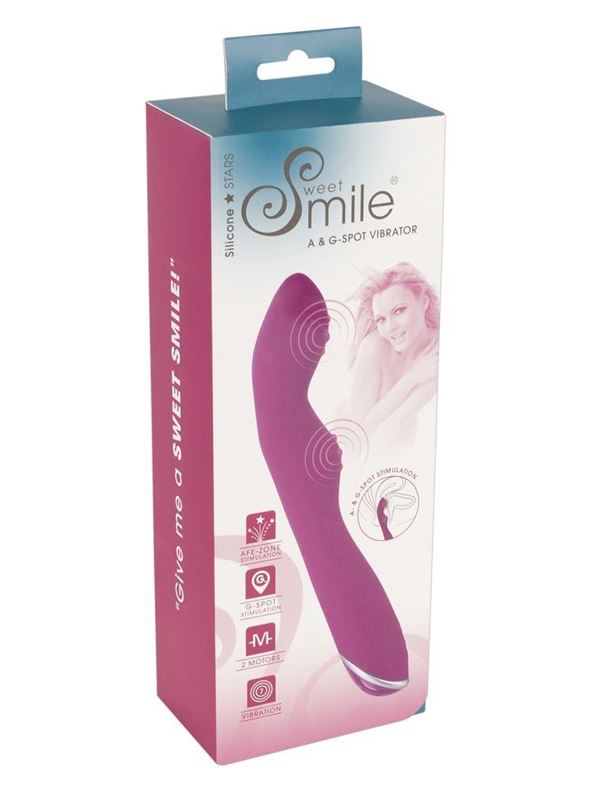 Фиолетовый вибратор A & G-Spot Vibrator (23,5 см)