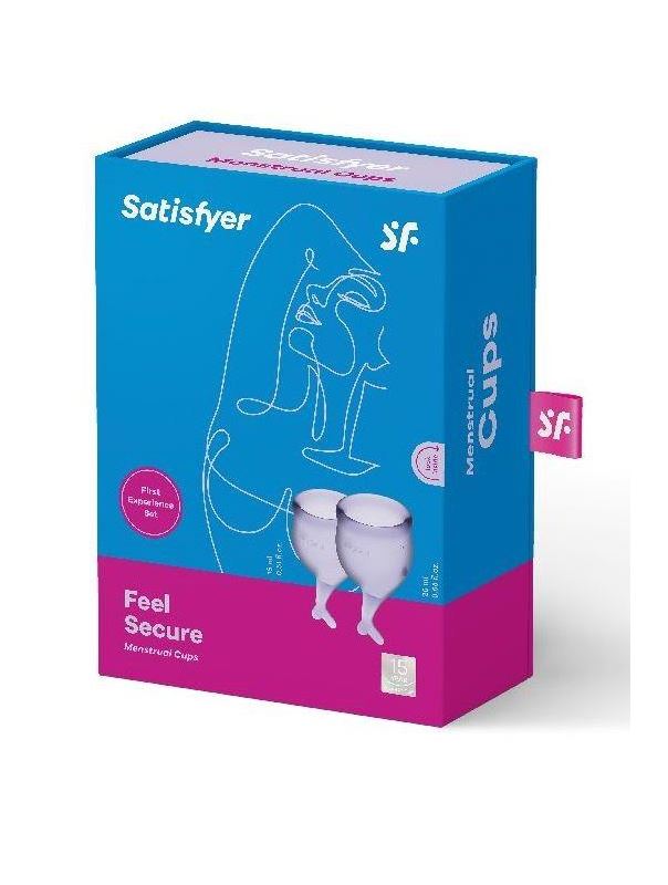 Набор фиолетовых менструальных чаш Feel Secure Menstrual Cup