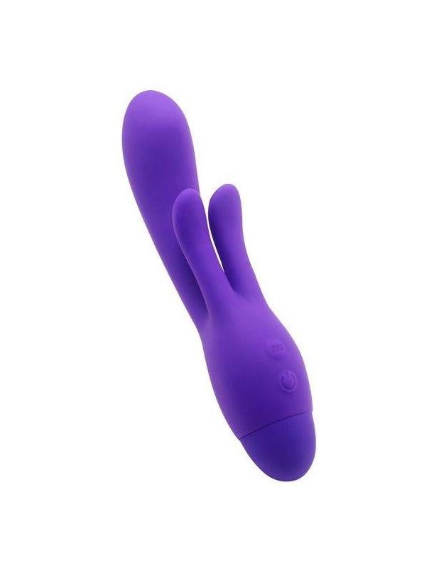 Фиолетовый вибратор INDULGENCE Frolic Bunny (18,5 см)