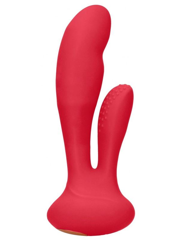 Красный вибратор G-Spot and Clitoral Vibrator Flair (17,5 см)