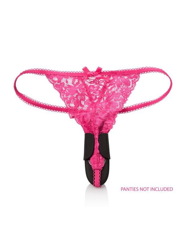 Чёрный вибростимулятор для ношения в трусиках Lock-N-Play Remote Panty Teaser