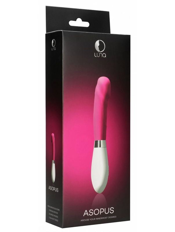 Розовый вибратор Asopus для точки G (21 см)