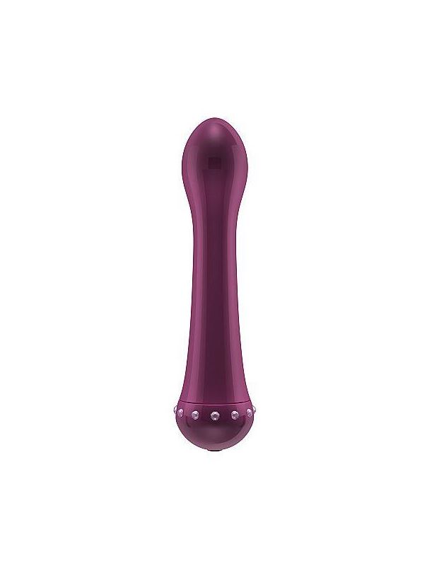 Вибратор с кристаллами The Diamond Purple - 16,5 см.
