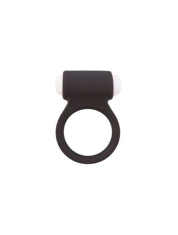 Чёрное эрекционное виброкольцо LIT-UP SILICONE STIMU RING 3 BLACK