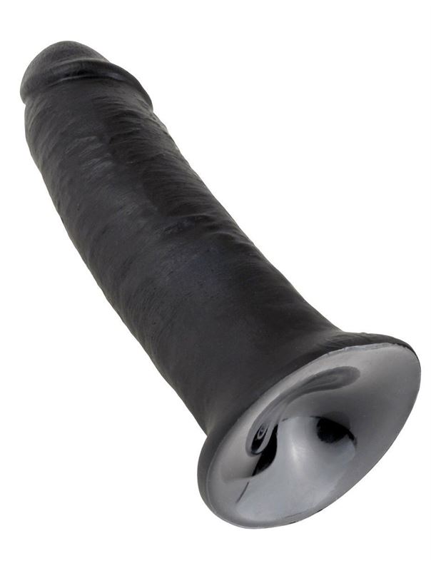 Чёрный фаллоимитатор-гигант 10" King Cock (25,4 см)