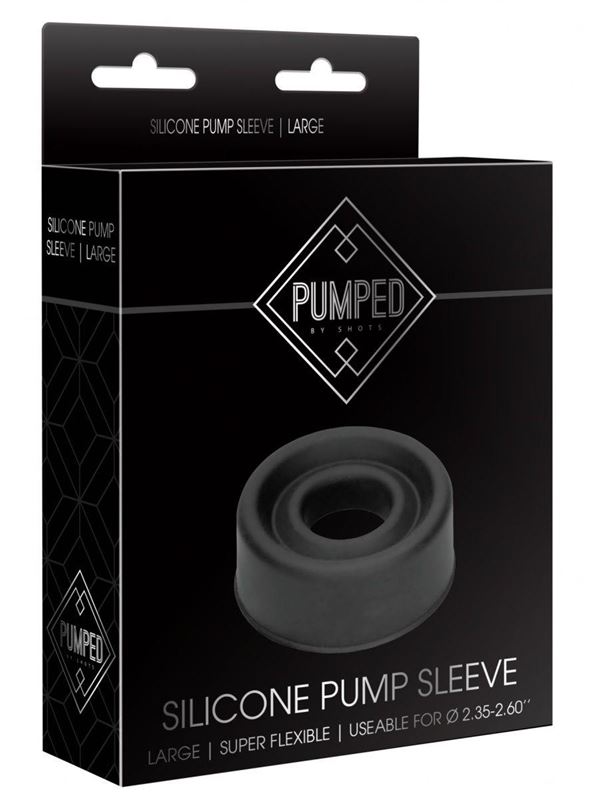 Уплотнительная черная насадка для помпы Silicone Pump Sleeve Large