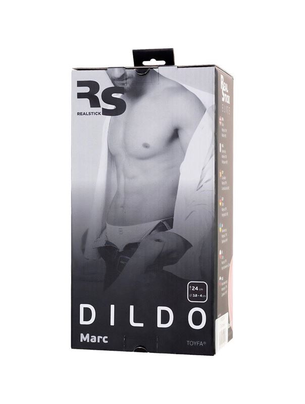 Телесный фаллоимитатор RealStick Elite Dildo - Marc (24 см)