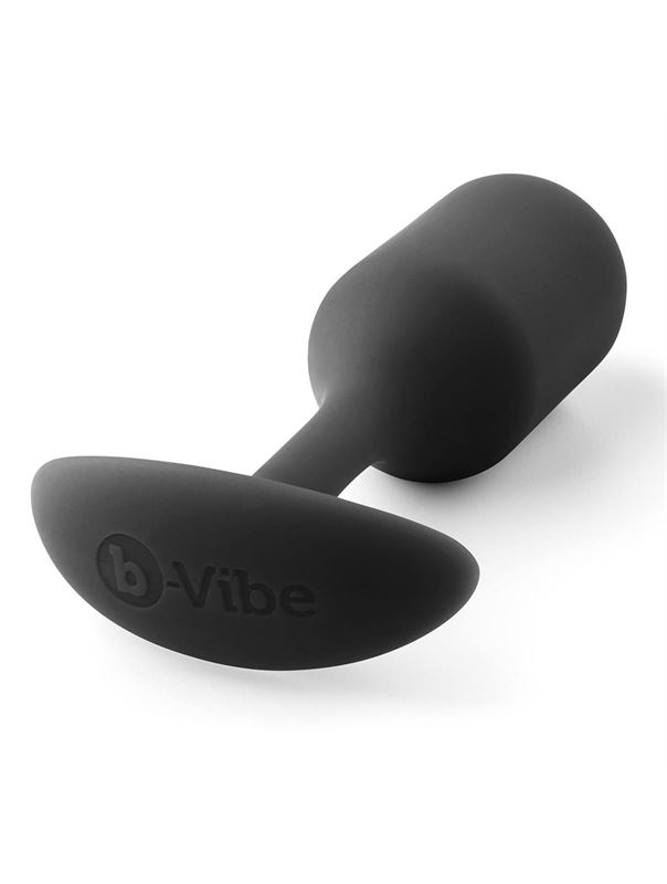 Чёрная анальная пробка для ношения B-vibe - Snug Plug 2 (11,4 см)