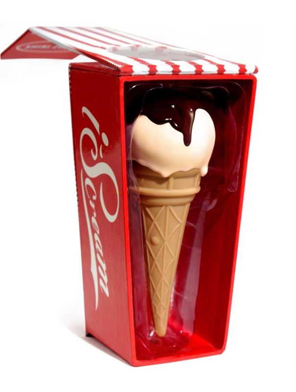 Вибратор I-Scream в виде рожка с мороженым - 14 см.