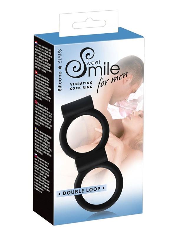 Виброкольцо для пениса и мошонки Smile