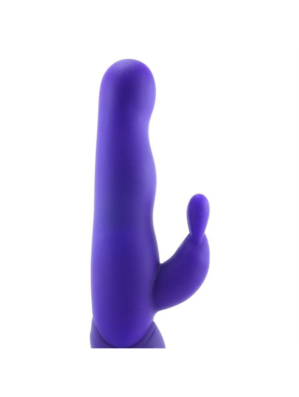 Фиолетовый хай-тек вибромассажер iVibe Select iRabbit - 26 см.