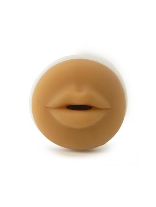 Мастурбатор-ротик мулатки CyberSkin Vulcan Deep Throat with Vibration