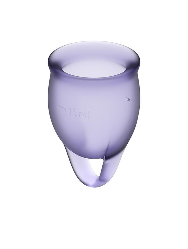 Набор фиолетовых менструальных чаш Feel Confident Menstrual Cup