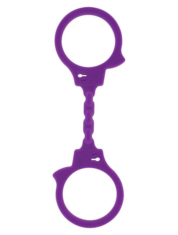 Фиолетовые эластичные наручники STRETCHY FUN CUFFS