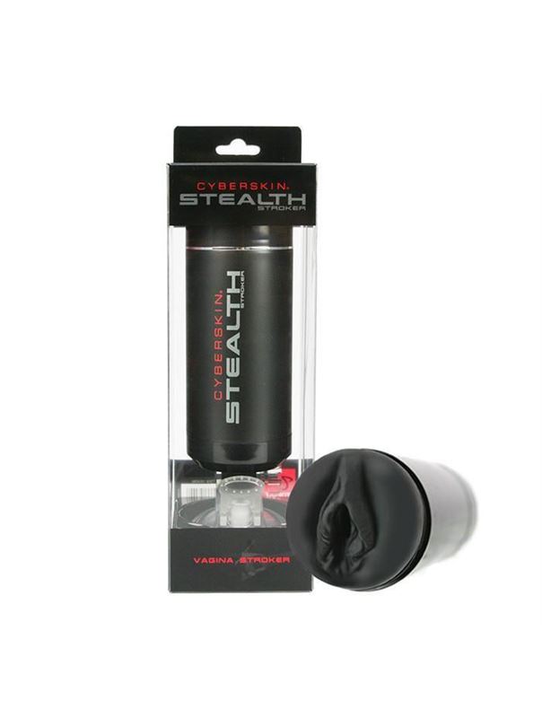 Чёрный мастурбатор-вагина на присоске CyberSkin Stealth Pussy Stroker