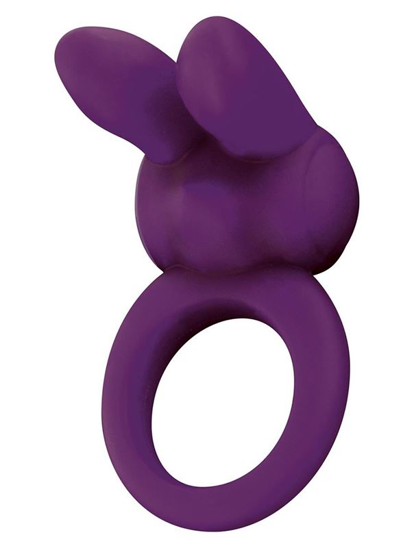 Фиолетовое эрекционное кольцо EOS THE RABBIT C-RING