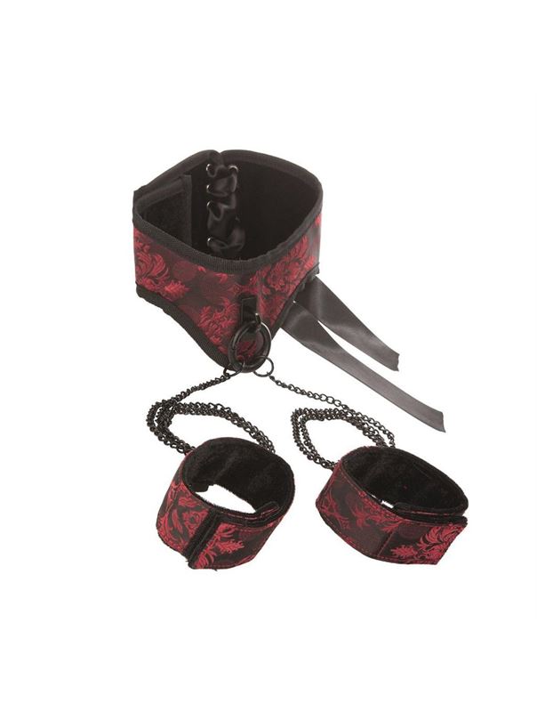 Ошейник с манжетами Scandal Posture Collar with Cuffs