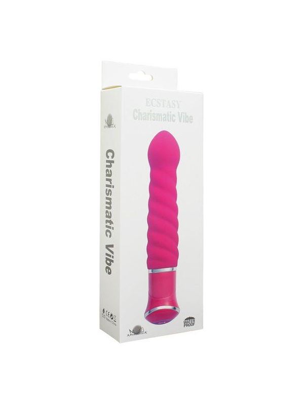 Розовый спиралевидный вибратор ECSTASY Charismatic Vibe (20,7 см)