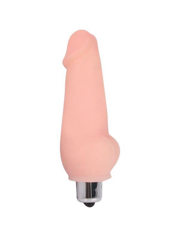 Телесный мини вибратор Vibrator Mini (9,5 см)