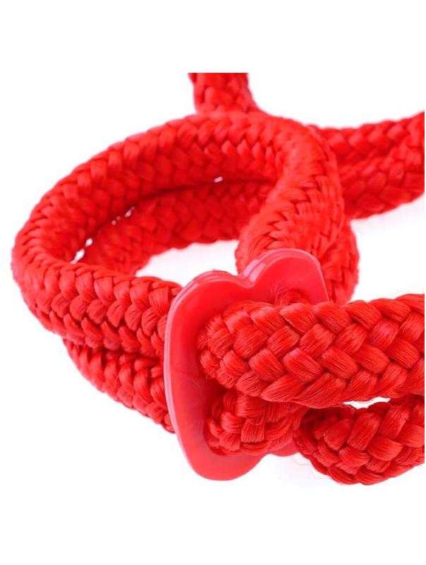 Красная шелковая веревка FF LOVE CUFFS RED