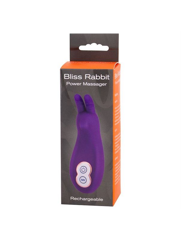 Фиолетовый клиторальный вибростимулятор BLISS RABBIT POWER MASSAGER