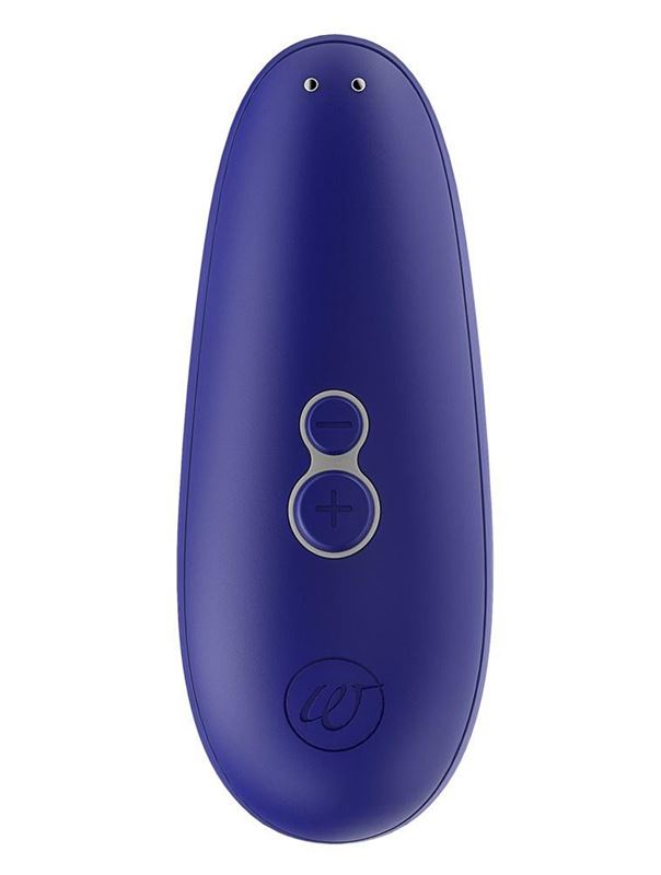 Синий бесконтактный клиторальный стимулятор Womanizer Starlet 2