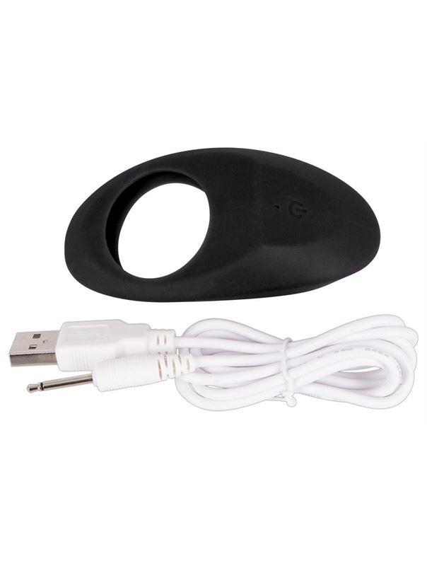 Чёрное эрекционное виброкольцо Lust Vibrating Cock Ring