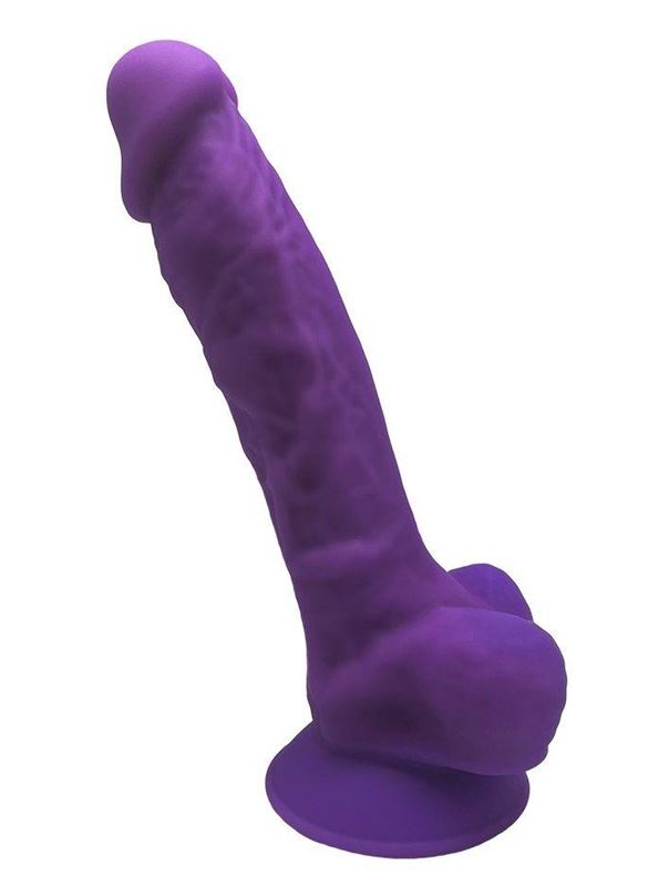 Фиолетовый фаллоимитатор 7" Model 1 Premium Silicone Dildo (17,6 см)