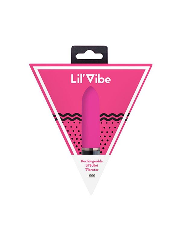 Розовый силиконовый мини вибратор Lil Bullet (10 см)