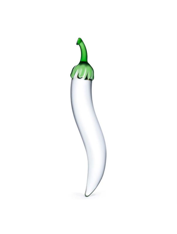 Стеклянный фаллос-перчик Naturals Chilly Pepper (18 см)