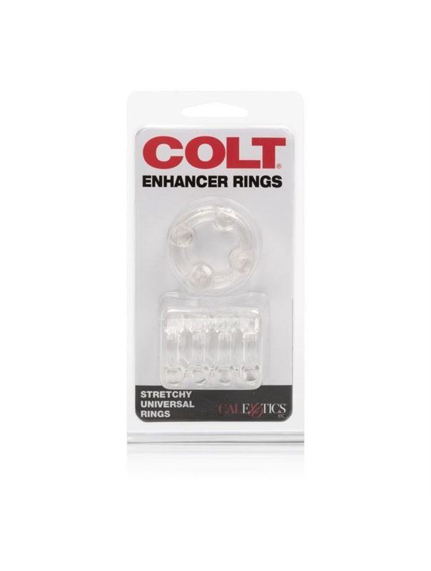 Комплект из 2 прозрачных эрекционных колец COLT Enhancer Rings