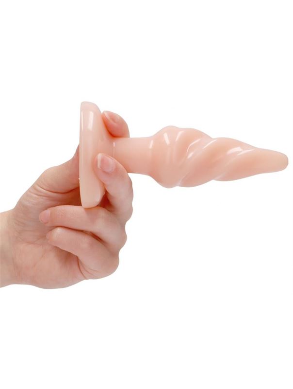 Телесная витая анальная пробка Rounded 5 Inch (12,7 см)