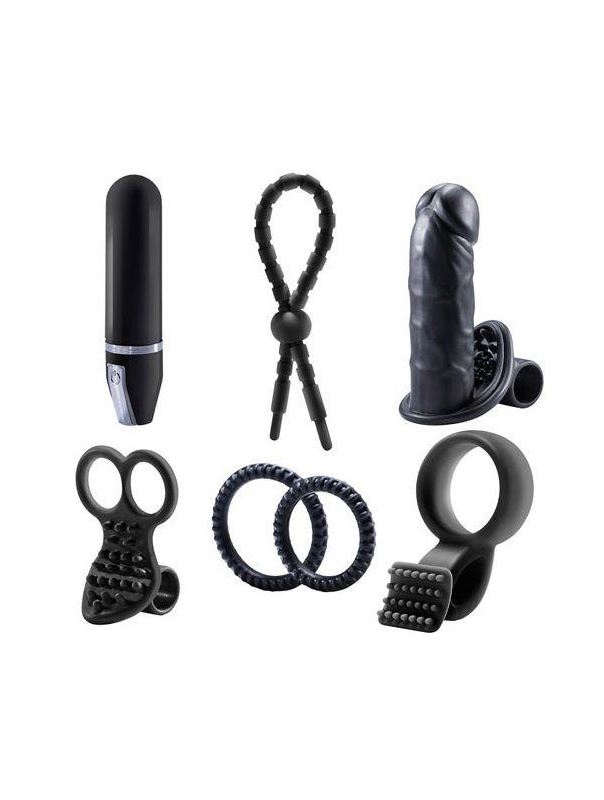 Черный вибронабор для двоих TUTTI BOX KIT SET