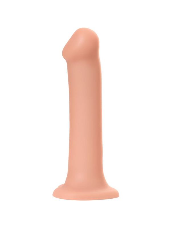 Телесный фаллоимитатор на присоске Silicone Bendable Dildo XL (20 см)