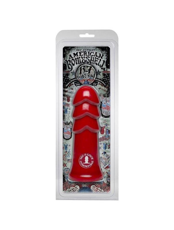 Фаллоимитатор-гигант American Bombshell B-7 Warhead Cherry Bomb - 18 см.