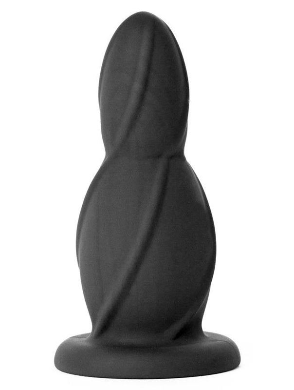 Чёрная анальная пробка Buttplug Big - 13,3 см.