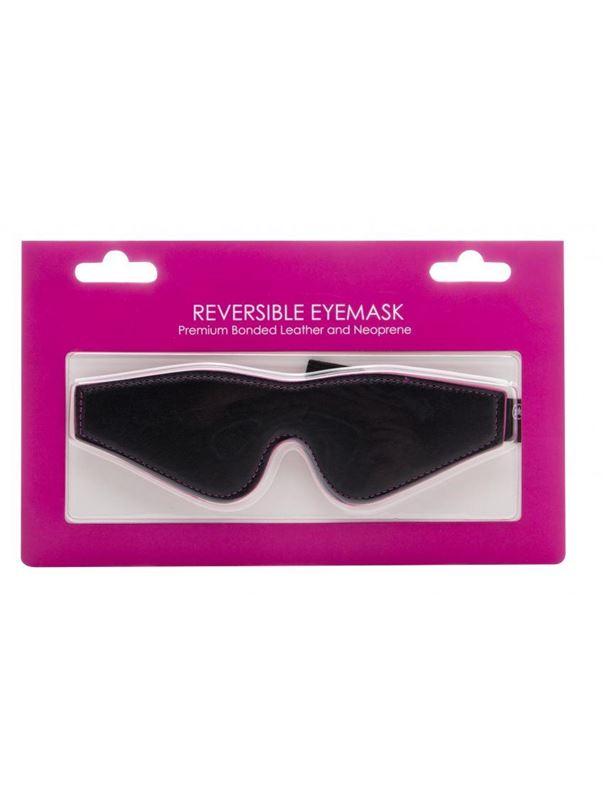 Чёрно-розовая двусторонняя маска на глаза Reversible Eyemask