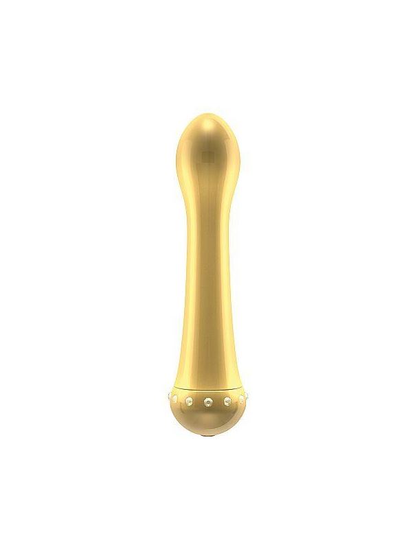 Вибратор с кристаллами The Diamond Gold - 16,5 см.