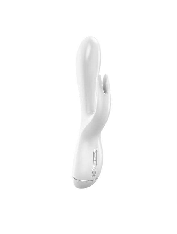 Вибратор белый OVO K3 Rabbit (21 см)