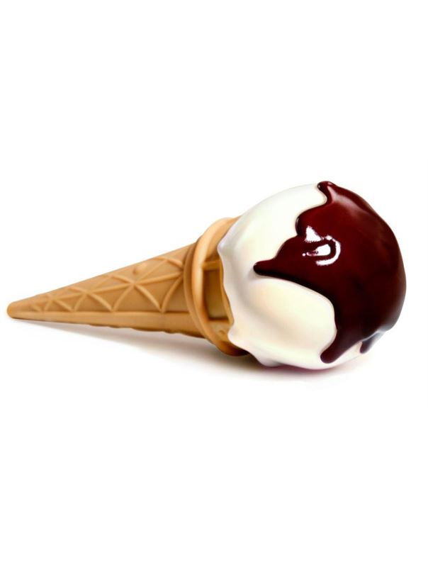 Вибратор I-Scream в виде рожка с мороженым - 14 см.