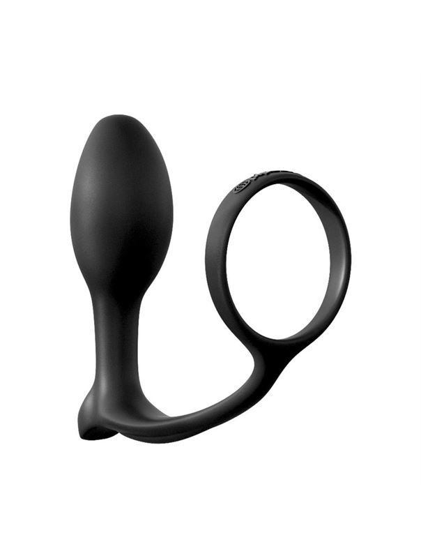 Анальная пробка с эрекционным кольцом Ass-Gasm Cockring Beginners Plug