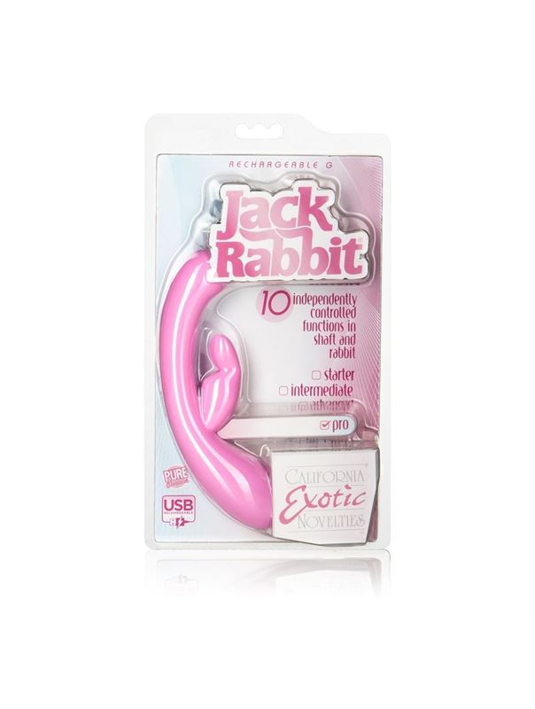 Перезаряжаемый вибратор Rechargeable G - Jack Rabbit (16,5 см)