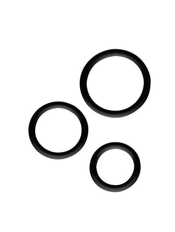 Набор из 3 эрекционных колец SILICONE COCKRINGS