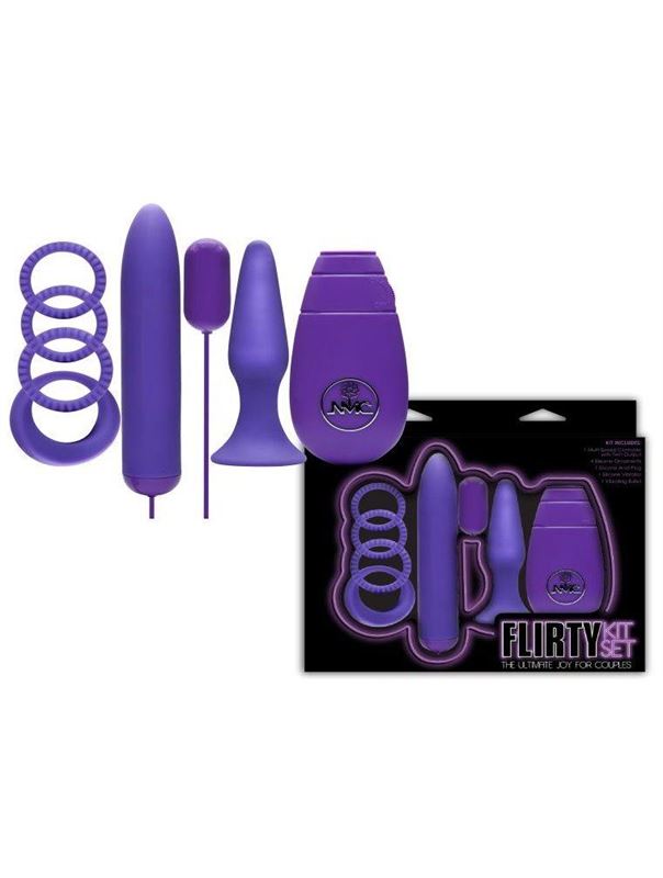 Фиолетовый вибронабор FLIRTY