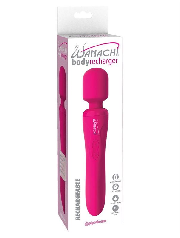 Розовый вибратор-жезл Body Recharger